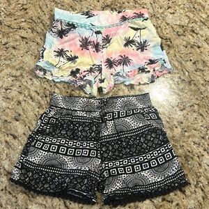 Bundle of 2 pair girls shorts